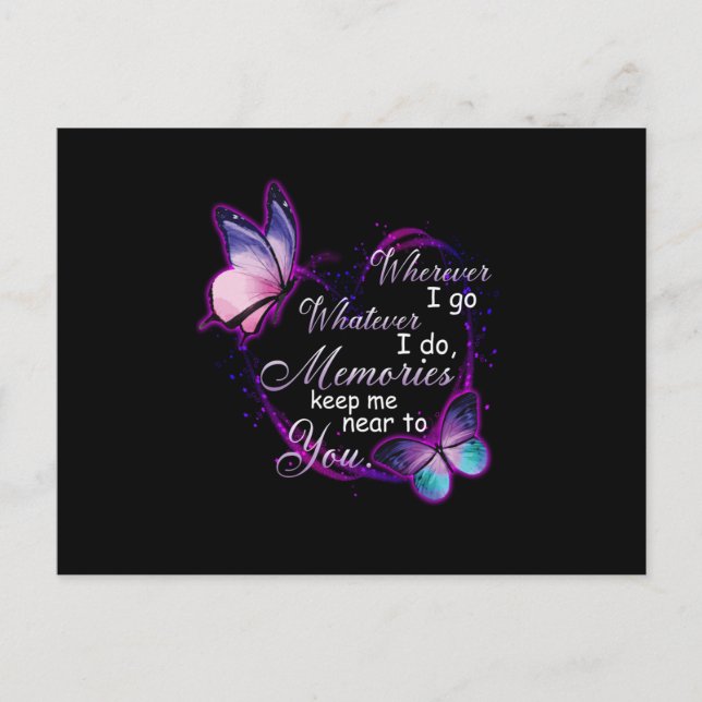 Postal De Anuncios Recuerdos me mantienen cerca de ti (Anverso)