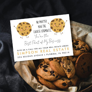 Postal De Anuncios Referencia de galletas de bienes raíces para clien