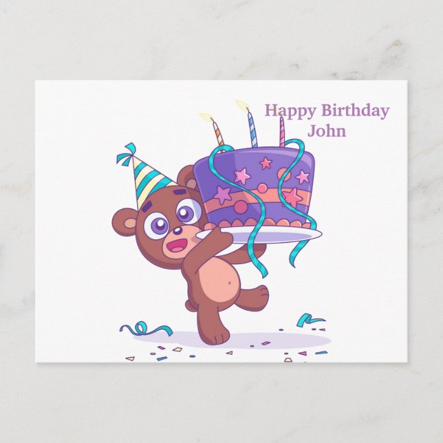 Postal De Anuncios Regalo de Cumpleaños Feliz (Anverso)