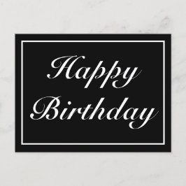 Postal De Anuncios Regalo de cumpleaños feliz Minimalista moderno