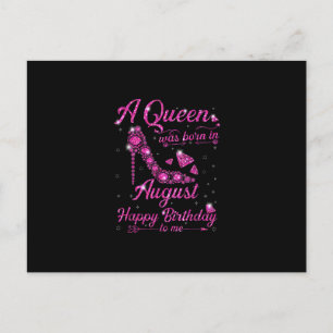 Postal De Anuncios Regalo de cumpleaños para mujeres nacidas en agost