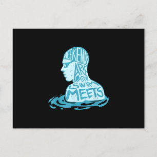 Postal De Anuncios Regalo de diseño de natación para nadador Regalo d