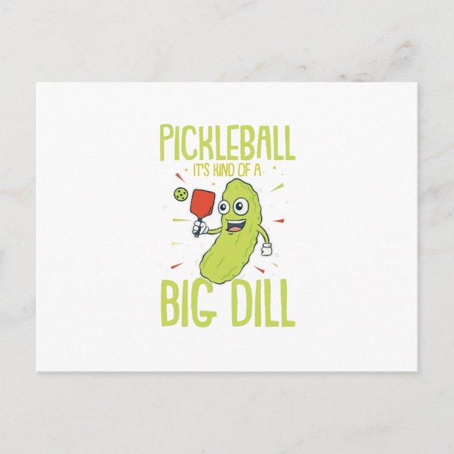 Postal De Anuncios Regalo de pickleball divertido juego de palabras (Anverso)