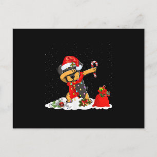 Postal De Anuncios Regalo Divertido de Navidad de Perro Rottweiler Ha