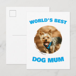 Postal De Anuncios Regalo personalizado mínimo mejor perro gato mamá
