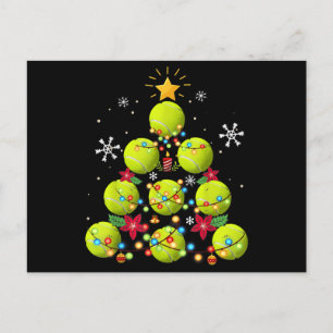 Postal De Anuncios regalos de árbol de Navidad de tenis