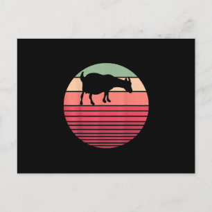 Postal De Anuncios Regalos Retro Vintage Granjero Animales de Granja