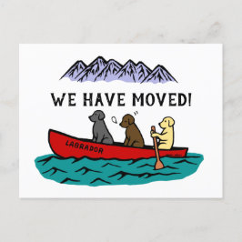 Postal De Anuncios Remando Labrador Retrievers Nueva Dirección