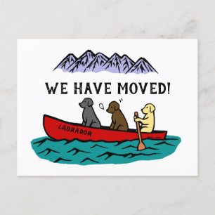 Postal De Anuncios Remando Labrador Retrievers Nueva Dirección