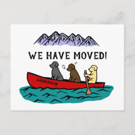 Postal De Anuncios Remando Labrador Retrievers Nueva Dirección