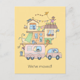 Postal De Anuncios Remolque de camping familiar On the Road - Nueva d