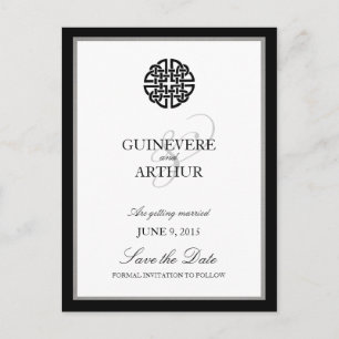 Postal De Anuncios Reserva céltica clásica de la boda del nudo de