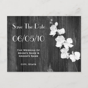 Postal De Anuncios Reserva de la orquídea y de la boda de Barnwood la
