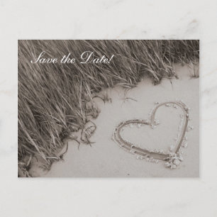 Postal De Anuncios Reserva de la sepia del corazón de la playa la