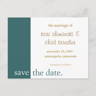 Postal De Anuncios reserva del rosa la fecha moderna