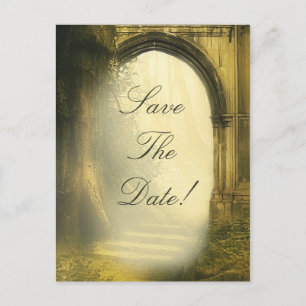 Postal De Anuncios Reserva encantada de la boda del arco del bosque