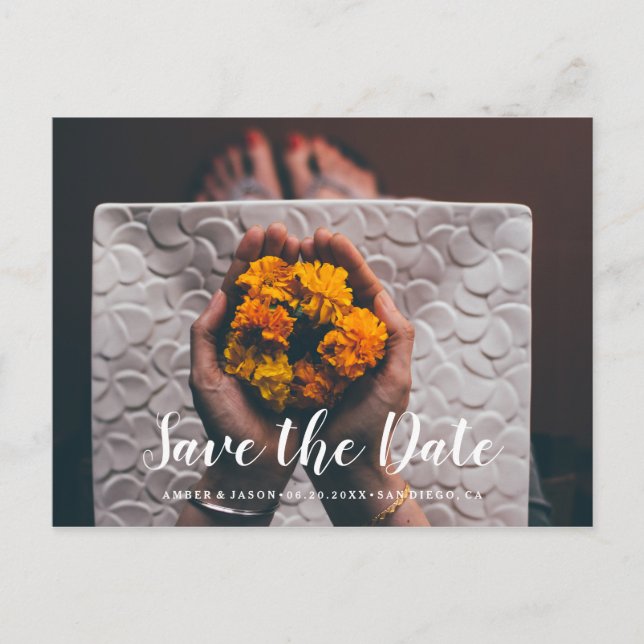 Postal De Anuncios Reserva india del boda de la fotografía de encargo (Anverso)