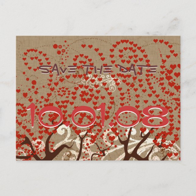 Postal De Anuncios Reserva la fecha (Anverso)