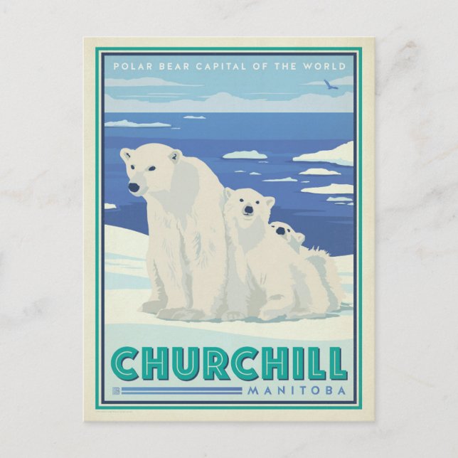 Postal De Anuncios Reserva la fecha | Churchill, Manitoba (Anverso)