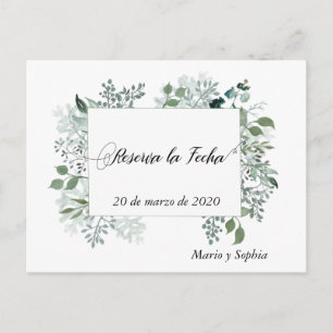 Postal De Anuncios Reserva La Fecha Deja Guardar La Fecha