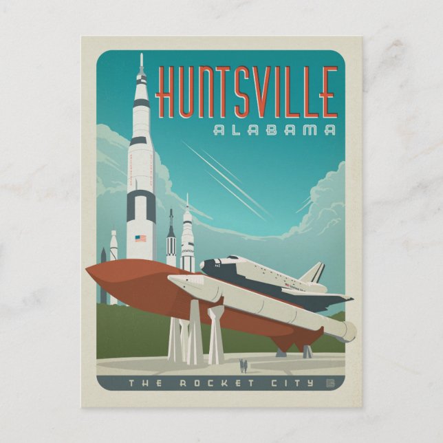 Postal De Anuncios Reserva la fecha | Huntsville, AL (Anverso)