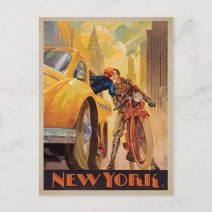 Postal De Anuncios Reserva la fecha   Minuto de Nueva York