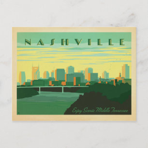 Postal De Anuncios Reserva la fecha   Nashville, TN - Skyline