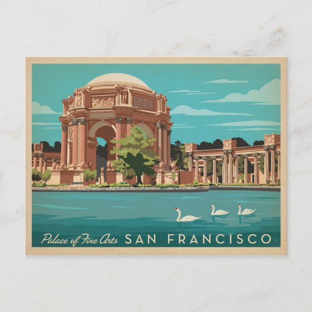 Postal De Anuncios Reserva la fecha | San Francisco, CA 2 (Anverso)