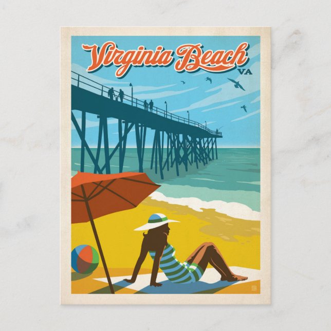 Postal De Anuncios Reserva la fecha | Virginia Beach, VA (Anverso)