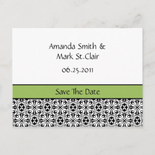 Postal De Anuncios Reserva verde y negra del damasco la fecha