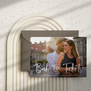 Postal De Anuncios Reservar la Boda de Destino de Entradas Guardar la