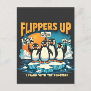 Postal De Anuncios Resistirme a estar con los pingüinos