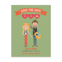 Retrato de boda de pareja de dibujos animados ilus