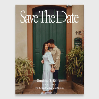 Postal De Anuncios Retro 90s Full Photo Wedding Save The Date