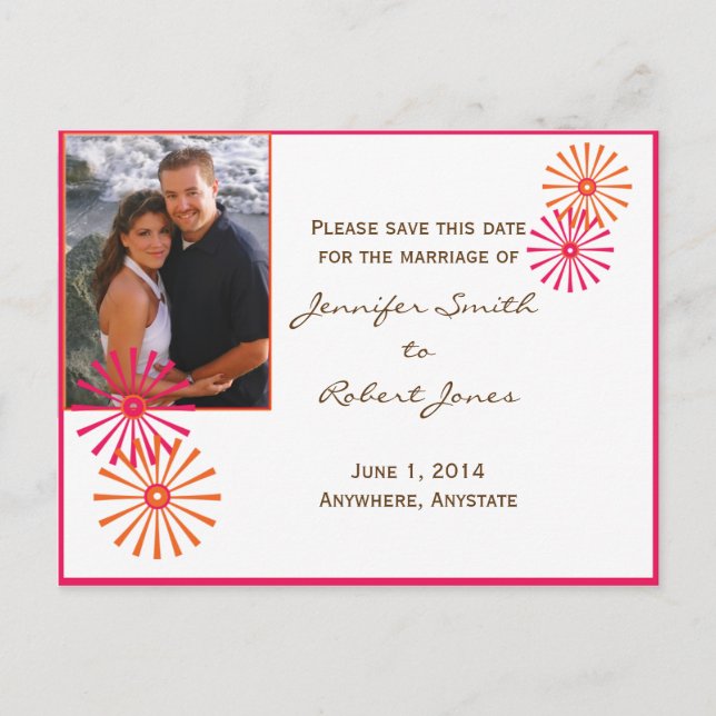 Postal De Anuncios Retro con un toque moderno Starburst (Anverso)