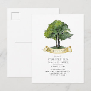 Postal De Anuncios Reunión Familiar Árbol Genealógico Anual Salva la 