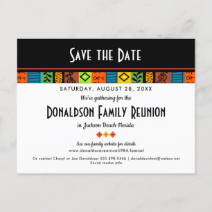Postal De Anuncios Reunión familiar festiva o Fiesta salva la fecha