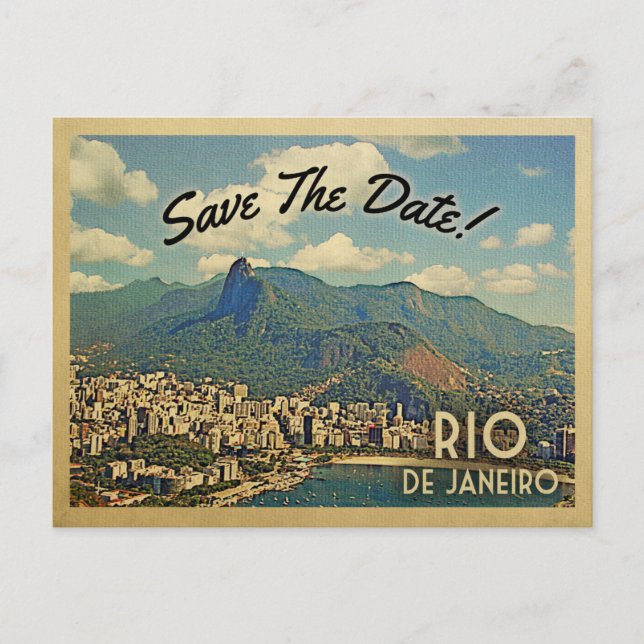 Postal De Anuncios Río de Janeiro salva la fecha Brasil (Anverso)