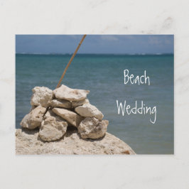 Postal De Anuncios Rocas en la boda de playa Salven la fecha