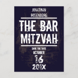 Postal De Anuncios Rock Band Bar Mitzvah Save the Date Todo Tipo