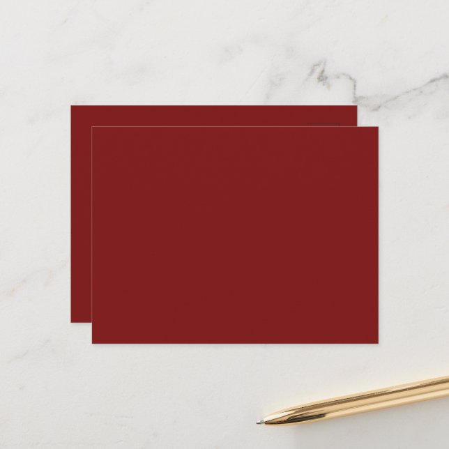 Postal De Anuncios Rojo claro lunar (Anverso/Reverso In Situ)