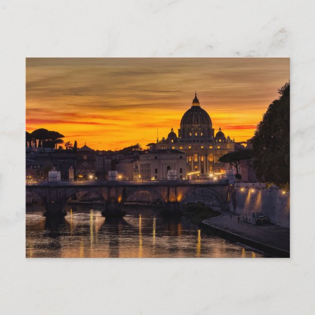 Postal De Anuncios Roma al Atardecer (Anverso)