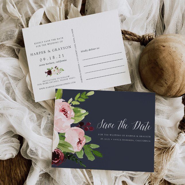 Postal De Anuncios Romance de medianoche Guardar la fecha (Subido por el creador)