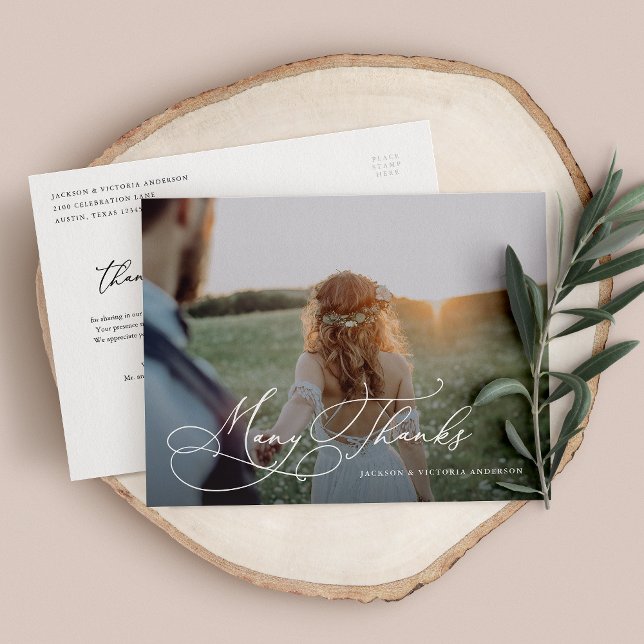Postal De Anuncios Romance Muchas Gracias Postcard (Subido por el creador)