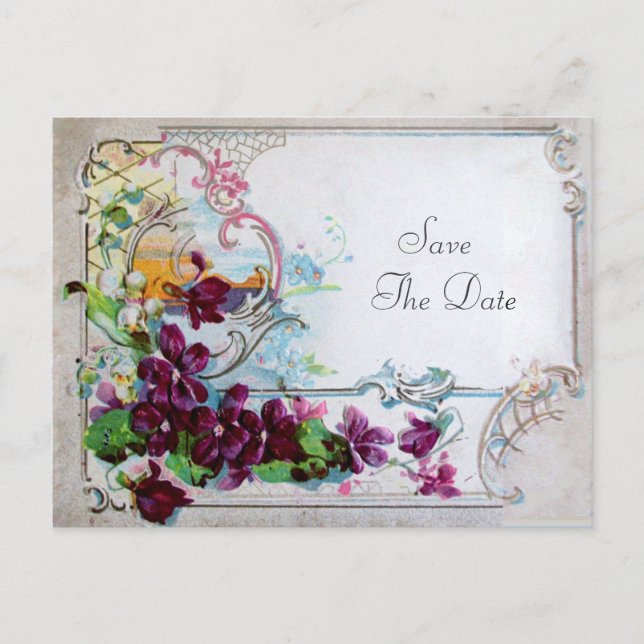 POSTAL DE ANUNCIOS ROMANTICA 4 GUARDAR LA FECHA (Anverso)