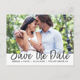 Postal De Anuncios Romántica caligrafía de cuento de hadas salva la f