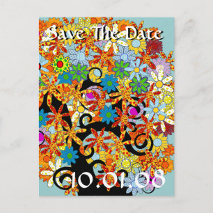 Postal De Anuncios Romántico árbol forestal encantado de amor