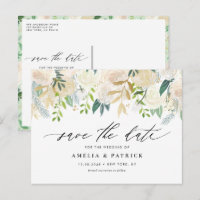 Romántico matrimonio de flores de marfil silenciad
