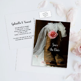 Postal De Anuncios Rosa de país Boots Boots Boots en casa salva la fe