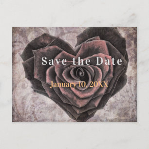 Postal De Anuncios Rosa gótico del corazón oscuro romance salva la fe